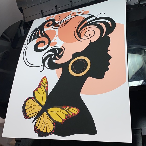 Modern Wall Art Print Tropical Girl Unframed - Picture 15 of 17